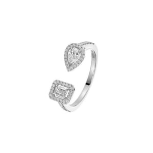 《マイ ツイン トワ＆モワ》ホワイトゴールド＆ダイヤモンド0.15ct リング