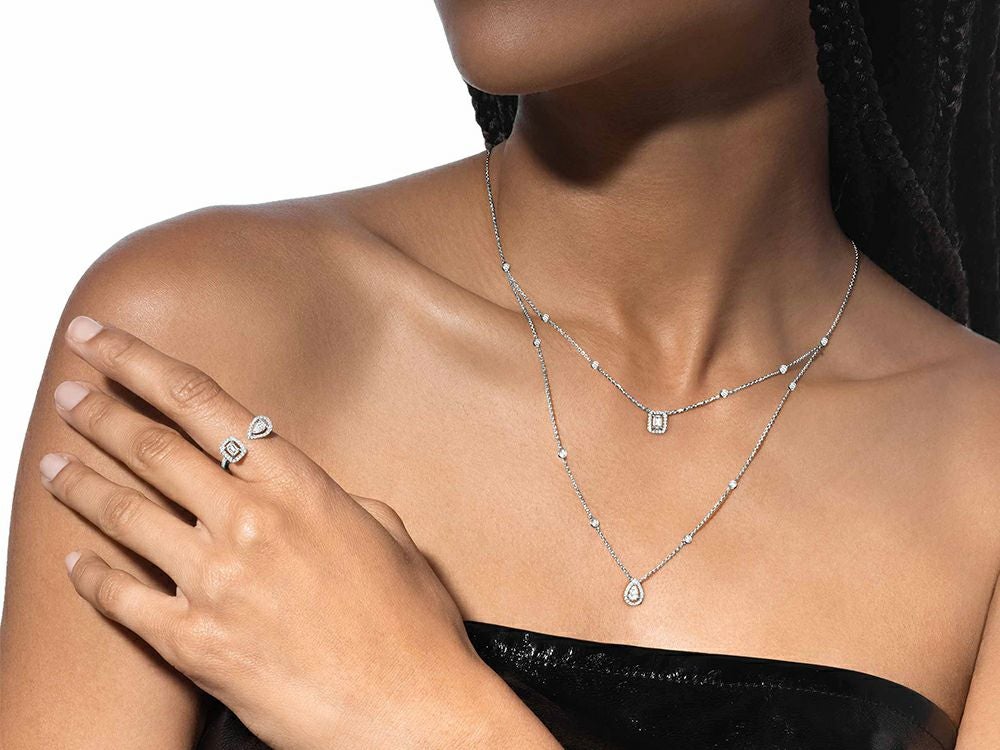《マイ ツイン トワ&モワ》ホワイトゴールド&ダイヤモンド0.15ct リング