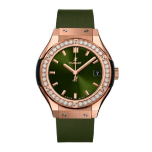 クラシック・フュージョン キングゴールド グリーン ダイヤモンド 33MM