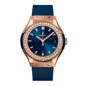 クラシック・フュージョン キングゴールド ブルー ダイヤモンド 33MM